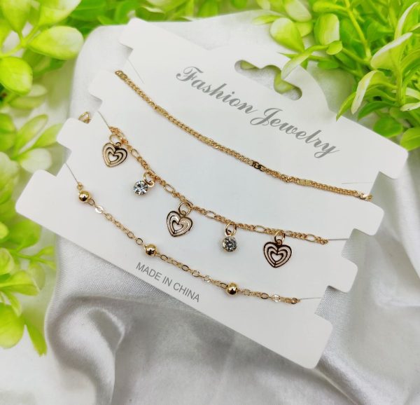 Imported Triple-layered Adjustable Bracelet Set | Best Quality Artificial Bracelet For Girls & Women | Bracelet For Every Occasion | Elegant Design